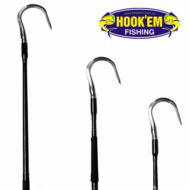 Hook'Em Cast Fixed Gaff -100 mm head 150cm Handle – Fishing Online Australia