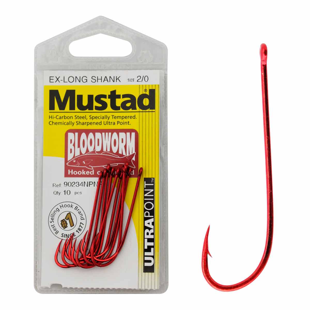 Mustad Long Shank hooks – Somers Fishing Tackle