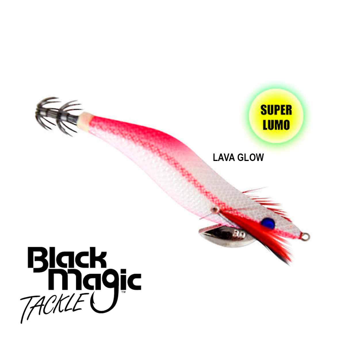 Black Magic Squid Snatcher 2.5 Squid Jig Fishing Lure