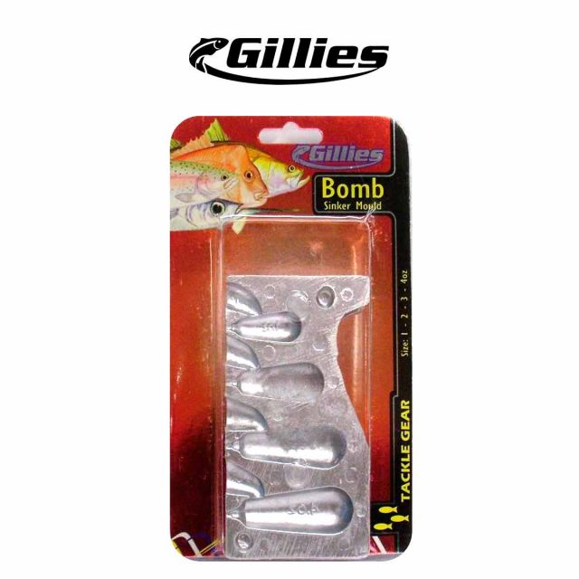 Gillies Small Bomb Sinker Mould Combo