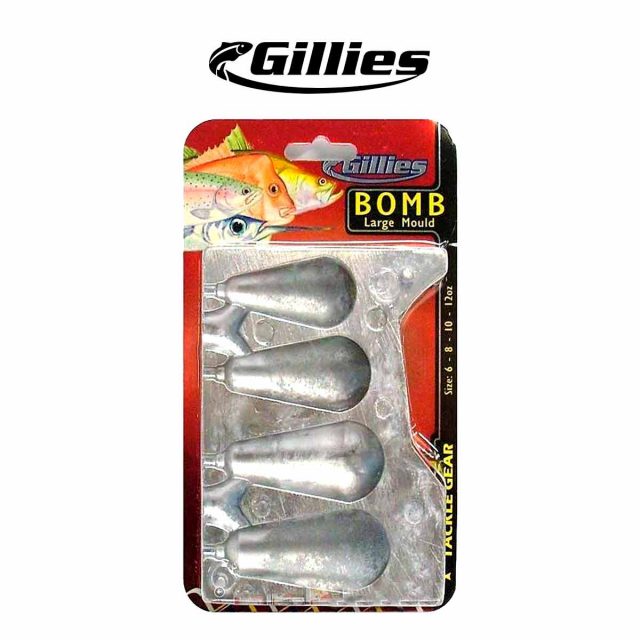 Gillies Large Bomb Sinker Mould Combo