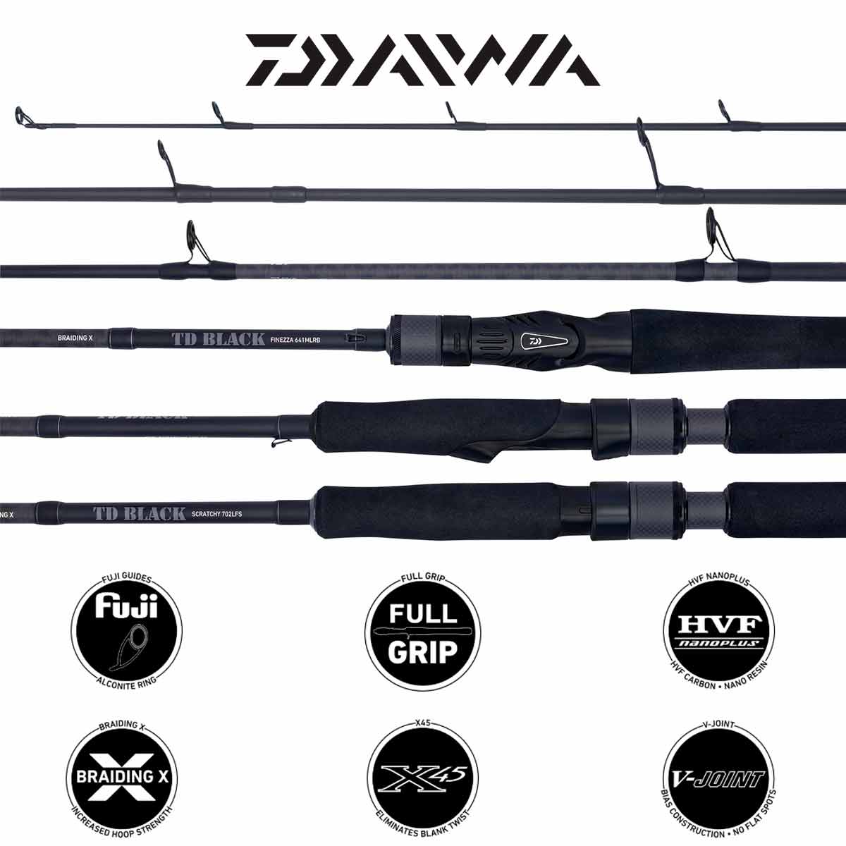 Daiwa – 20 Team Diawa BLACK Rods – Fishing Online Australia