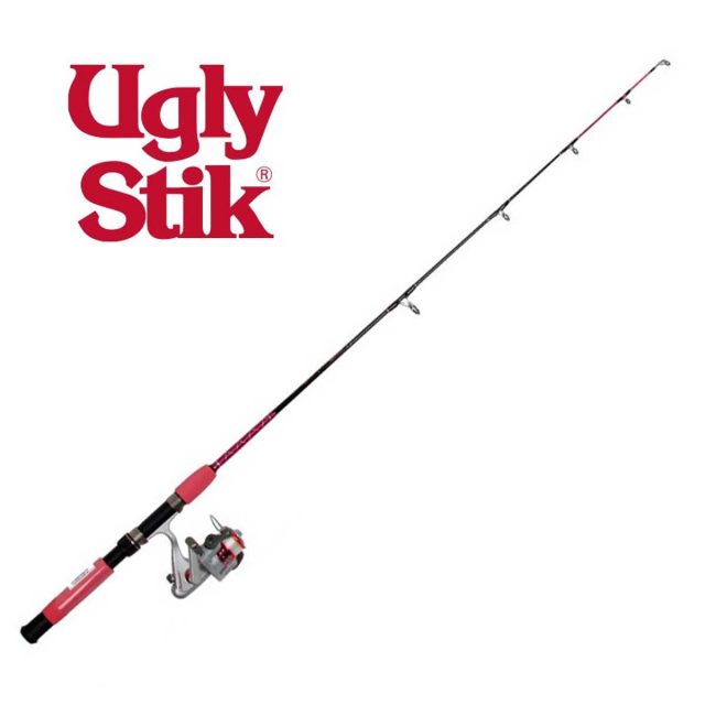 RED/PINK Shakespeare Ugly Stik TackleRatz Combo 3 ft 9 in