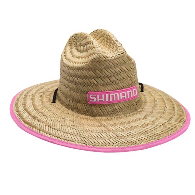 PINK Shimano Kid's Sunseeker Straw Hat