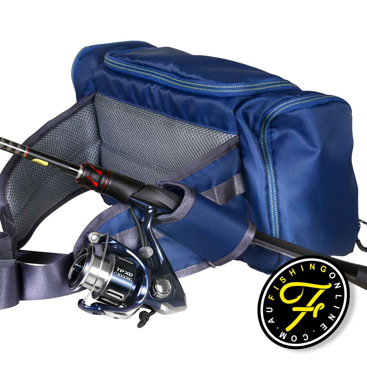Shimano Waiding Waist Bag With Rod Rest – Fishing Online Australia